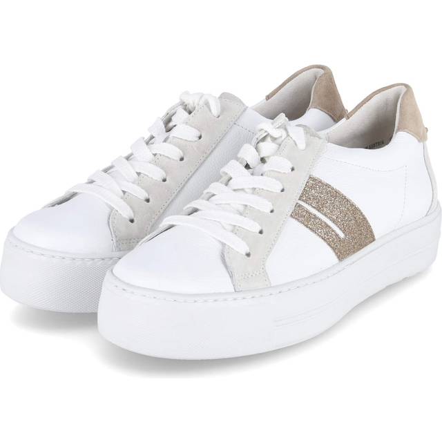 Paul Green Lulu Womens Trainers Colour: White/Sand, Size: 7