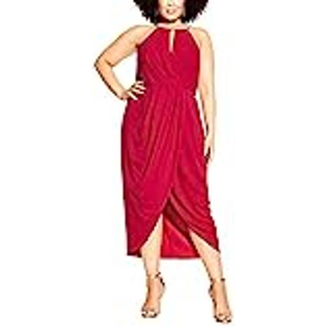 City Chic Women's Apparel Dam City Chic plus size Dress Love Story Ff klänning, rosenbud, 44 mer, Rosebud, 42/Große n