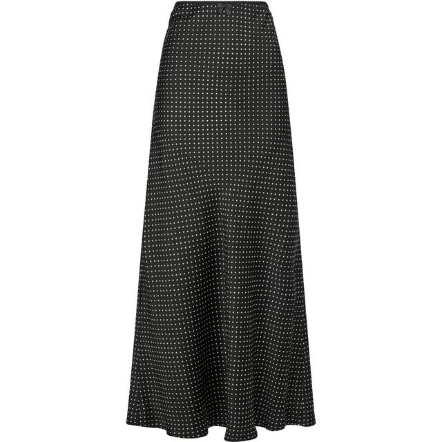 Neo Noir Lola Dot Long Skirt Dam Maxikjolar Stl. 36 - Från Magasin - Black (36)