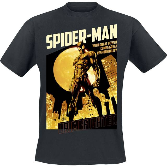 Spider-Man - Marvel T-Shirt - Crime Fighter - S to L - for Men - black