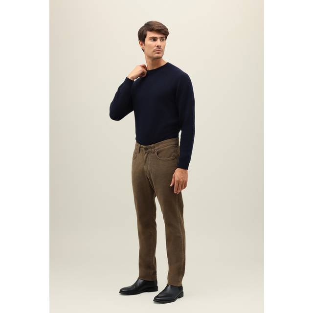 Boglioli Garment Dyed Corduroy 5-pocket Trousers - Male  Brown 36