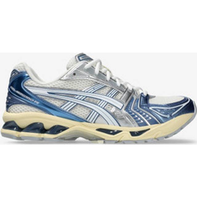 Asics Gel-Kayano 14 - Unisex - Cream Metallic Blue, 44.5 (44.5)