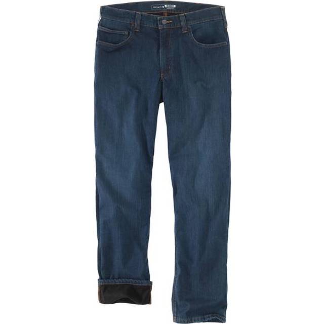 Carhartt Men's Relaxed Straight Rugged Flex Lined Jean  Rapids  38 x 34
