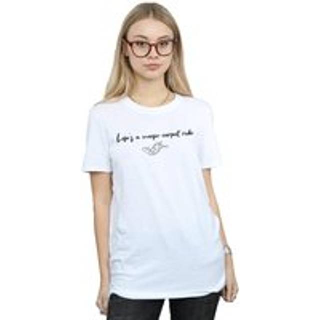 Aladdin Life´s A Magic Carpet Ride Cotton Boyfriend T-Shirt - White