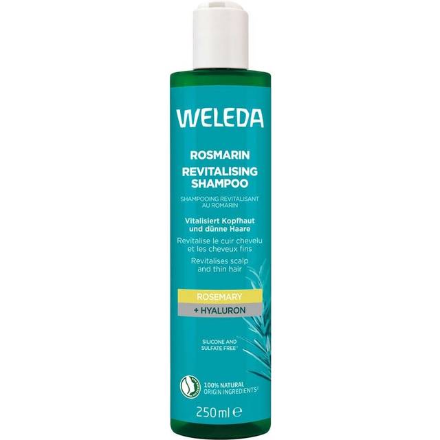 Weleda Hårvård Shampoo Silikonfri, med hyaluronsyra och ekologisk rosmarinolja för volym och vårdVitaliserande schampo med rosmarin 250 ml (324,00 kr / 1 l)
