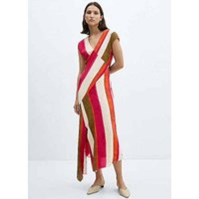 Mango Dress Cherry - Light Beige