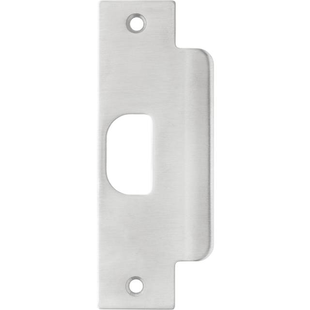 BRINKS Commercial  Replacement Door ASA Strike Plate  Satin Chrome Finish  Reinforce Security on Your Doors