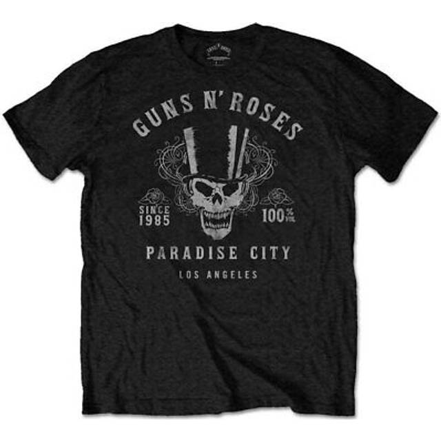 Rock off guns n roses 100% volume black unisex t-shirt (xxl)