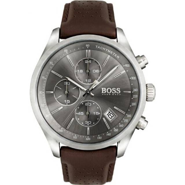 Hugo Boss 1513476 Watch Watch Chronograph Brown Leather Man - Specified