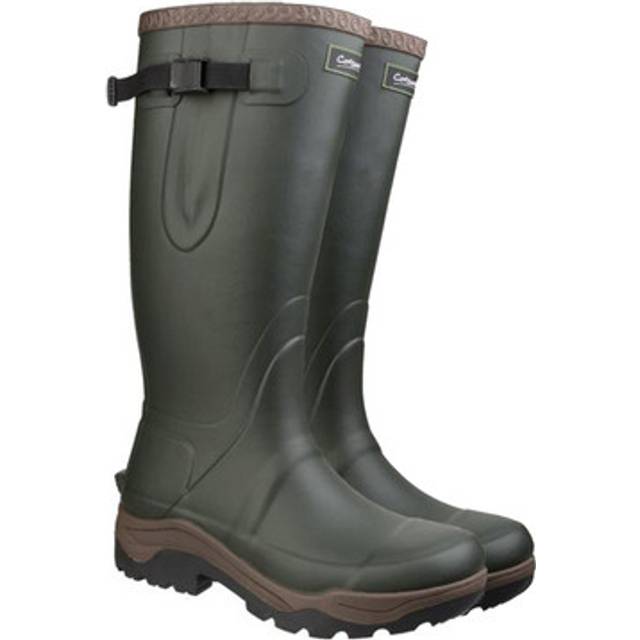 'Compass' Rubber Wellington Boots - Green - 6