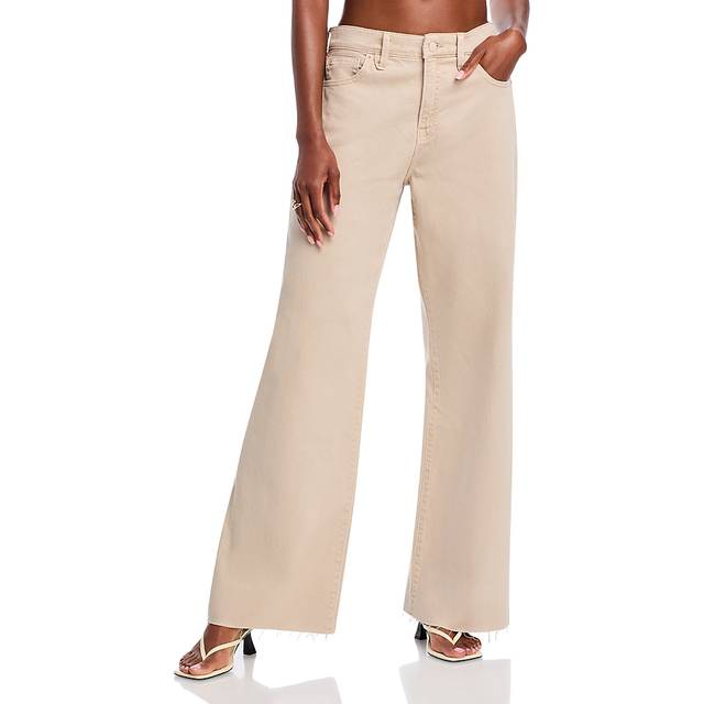 Good American Good Ease Relaxed Denim Jeans - US 6/UK 10 - Beige