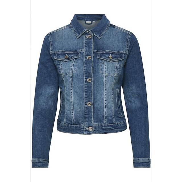 Cream, Jacka, Dam, XL, Denim, Denim Jacket Rich Blue Lisa - blue (XL)