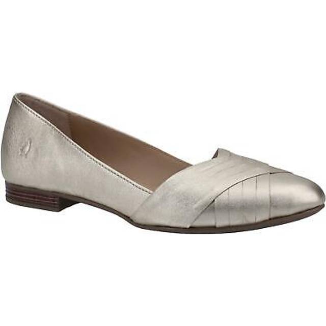Hush Puppies Womens Memory Foam Marley Ballerinas - Gold - Size UK 8