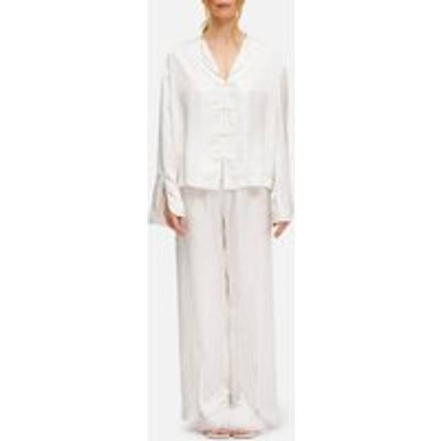 Sleeper Louis Satin Pyjama Set - XL - White