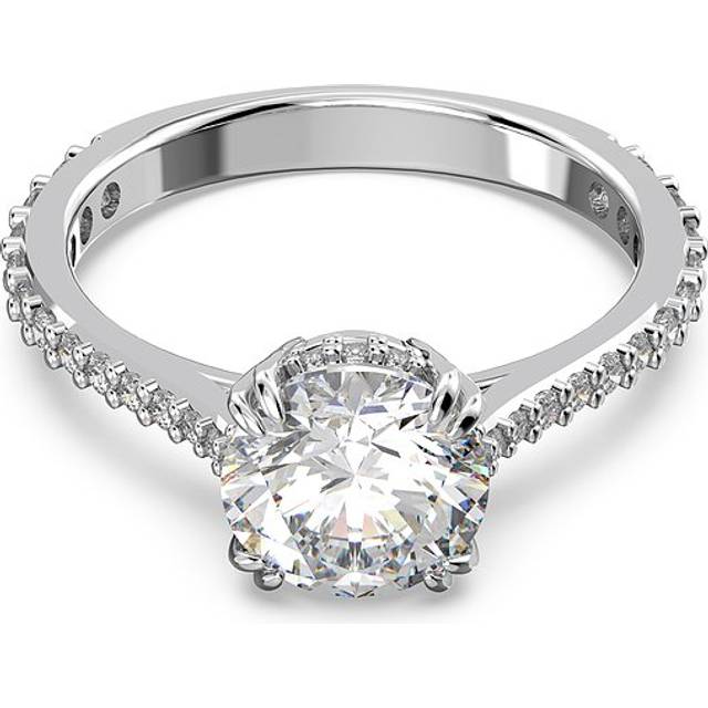 Swarovski Silver Stilla Cocktail Ring