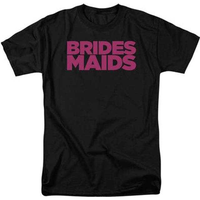 Trevco Sportswear UNI633-AT-4 Bridesmaids Logo Adult Regular Fit Short Sleeve T-Shirt, Black - Extra Large