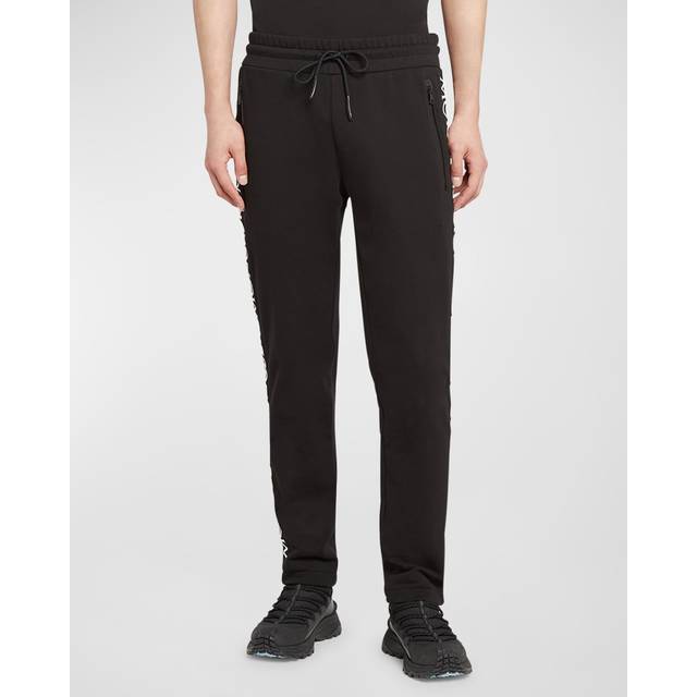 Moncler, Byxor, Herr, L, Bomull, Sweatpants - black (L)