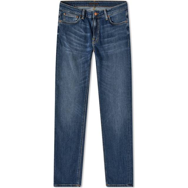 Nudie Jeans Blue Skinny Lin Jeans - Dark Blue Navy - WAIST US 28x32