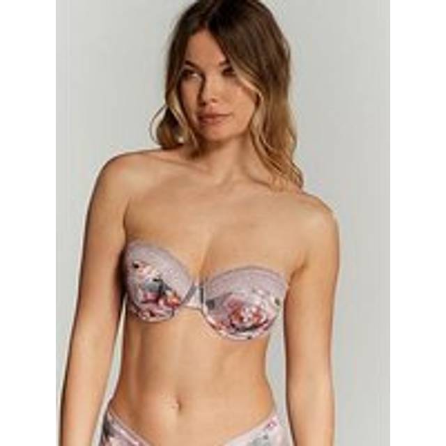 B By Ted Baker B By Baker Posy Clear Back Bra - Pink, Pink, Size 34A, Women