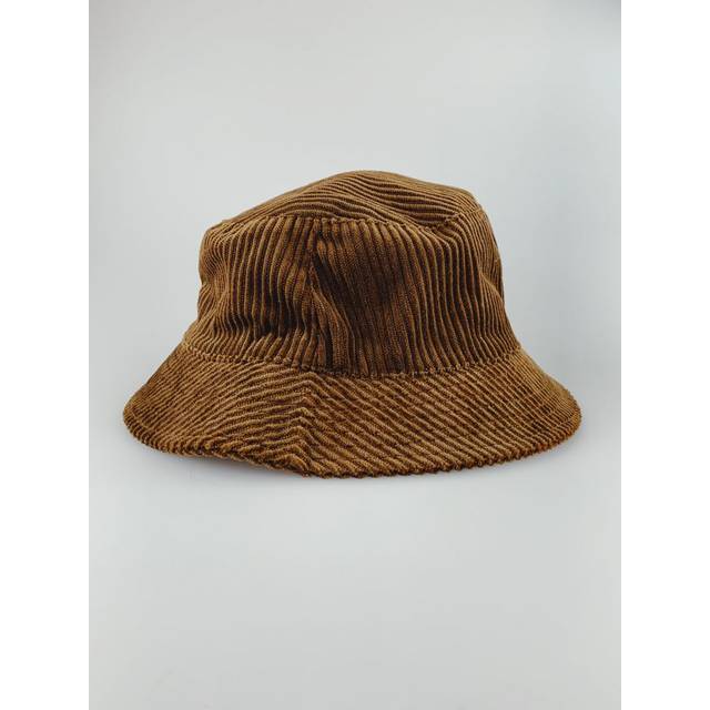 SVNX Mens Corduroy Bucket Hat - Brown Polycotton - One Size