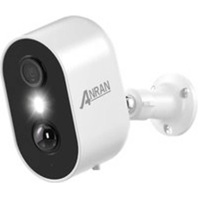 Anran - Outdoor cctv Camera Wireless 2K Solar wifi Battery Home Security cctv Camera, Motion Detection, Siren & Light Alert, Color Night Vision,