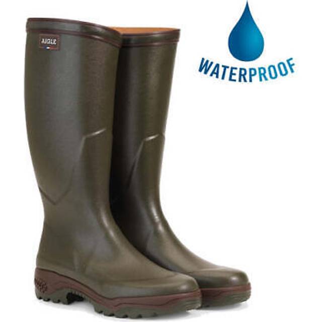 Aigle Parcours 2 Wellington Boots Kaki Green - UK 8 / EU 42