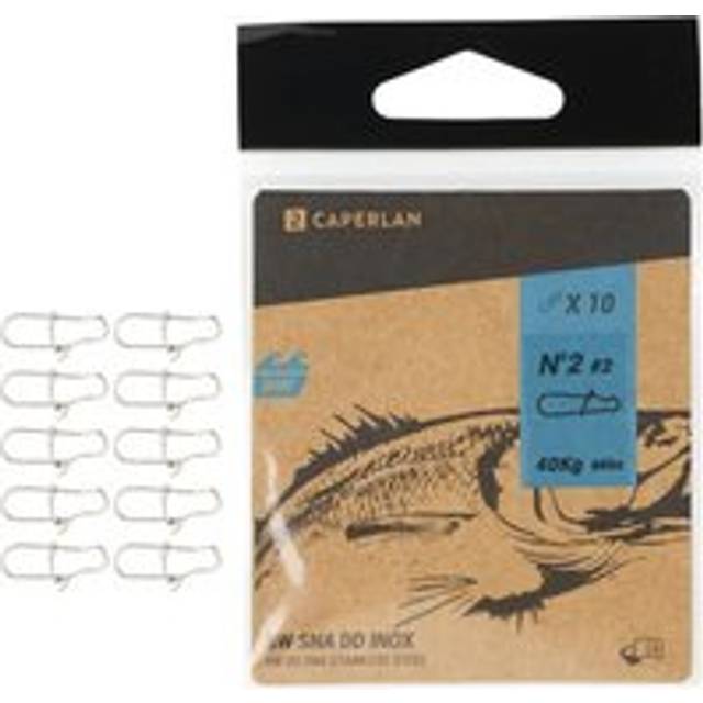 Fishing Stainless Steel Double Snap Clips X10