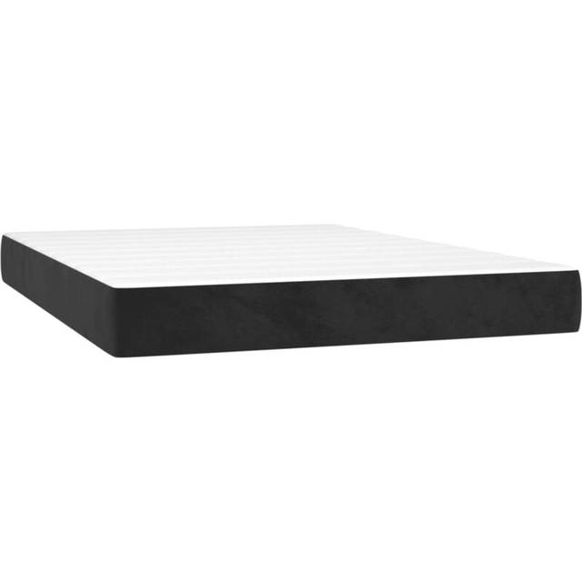Pocketresårmadrass svart 120x210x20 cm sammet