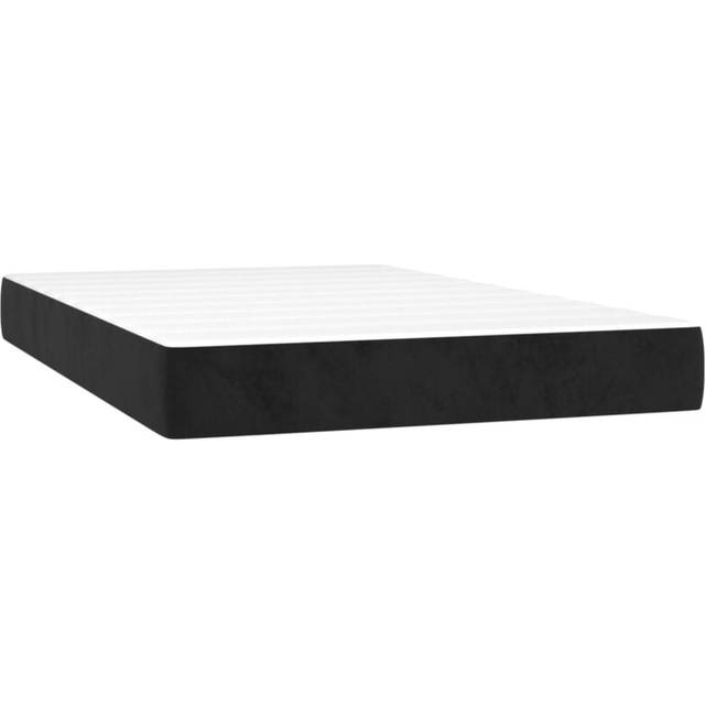 Pocketresårmadrass svart 120x220x20 cm sammet