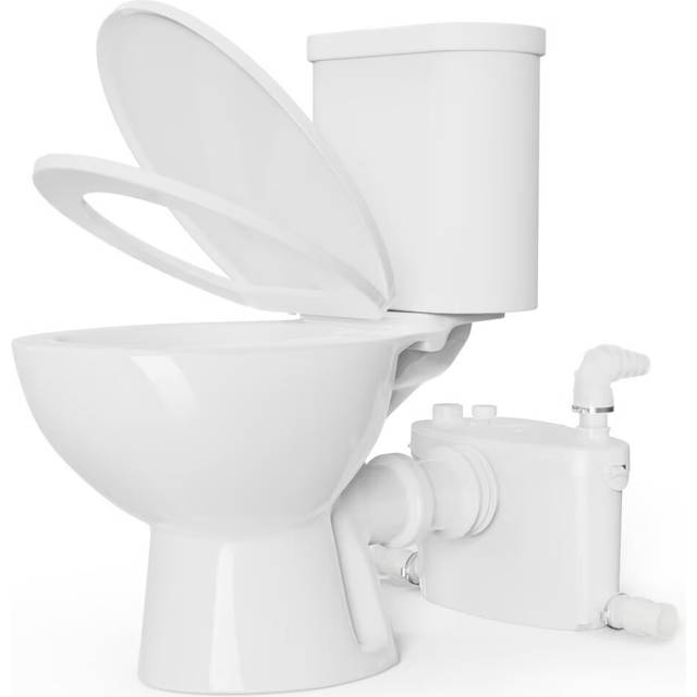Gravitt Ceramic Modern Btw Wc Rimless Toilet Pan for Small Bathrooms Back To Wall Toilets with Dual Flush and Soft Close Seat - Satin (31mm H X 16mm W X 22mm D)