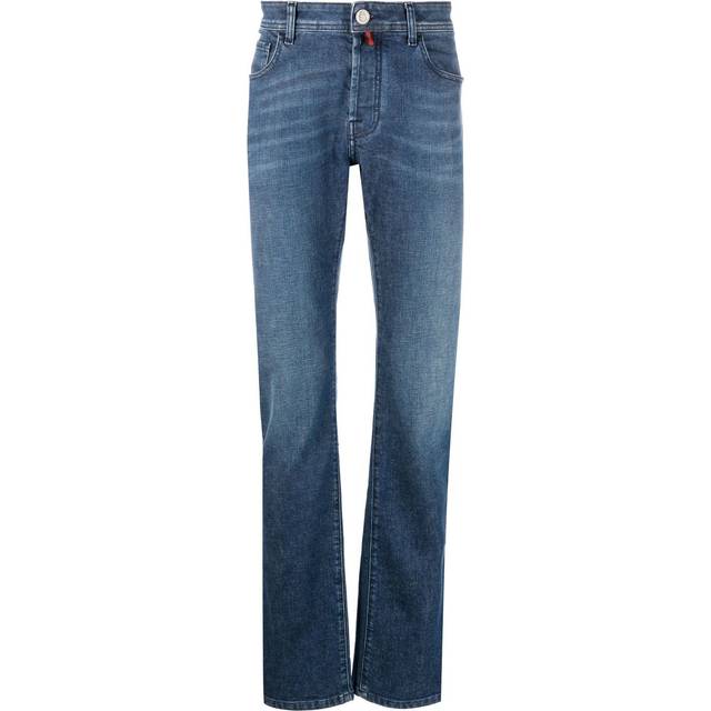 Billionaire - mid rise straight leg jeans - men - Cotton/Elastane/Polyester/Polyester/Cotton - 31 - Blue