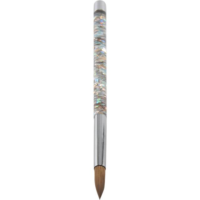 LLhappy 1Pc Rose Gold Kolinsky Sable Acrylic Nail Brush with Liquid Flow Glitter Art for Tool 14