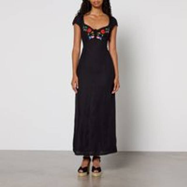RIXO tahlee - bouquet embroidery black Regular / M/UK12 - Black