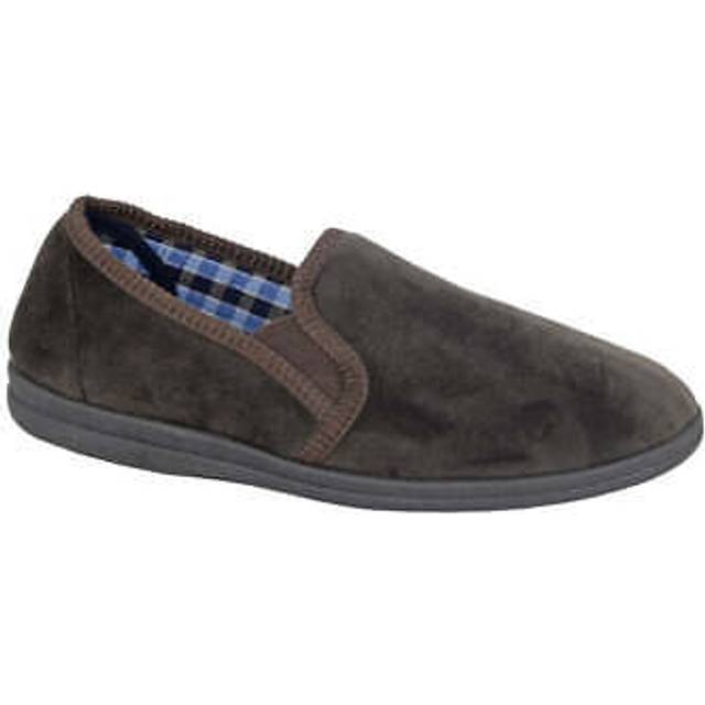 Sleepers Wilson Memory Foam Slipper Men's | Slip On Shoes  | Brown  | UK Size 6