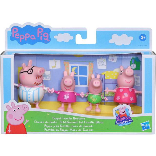 Cuddly Pig Peppa's Family Bedtime Figure Set - 4 pcs
