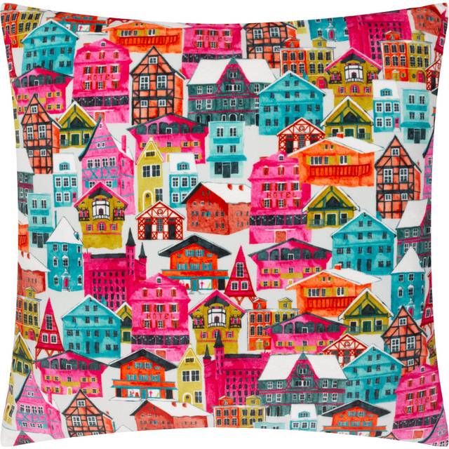 furn. Aspen Velvet Cushion Cover - Multicolour - Size 45 cm x 45 cm