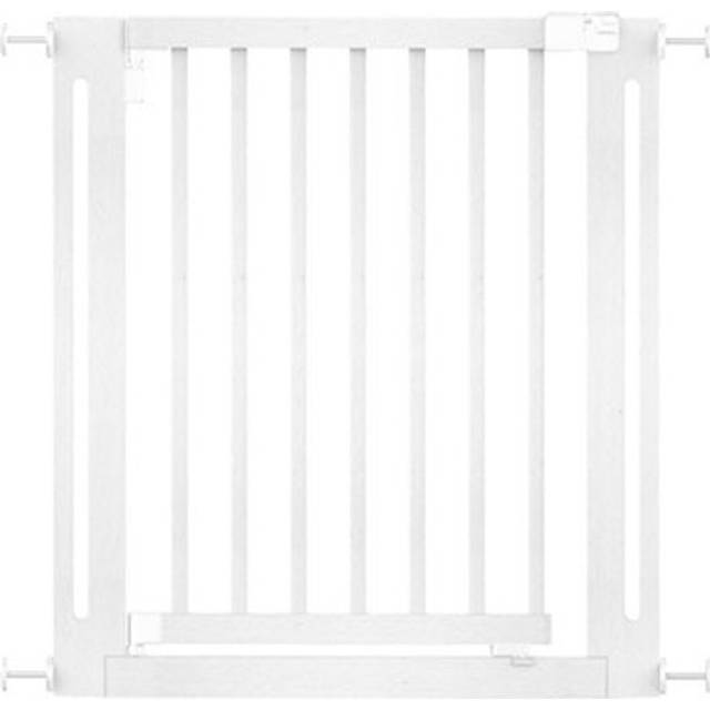 (White, 79cm - 87cm) Safetots Wooden Elegance Gate