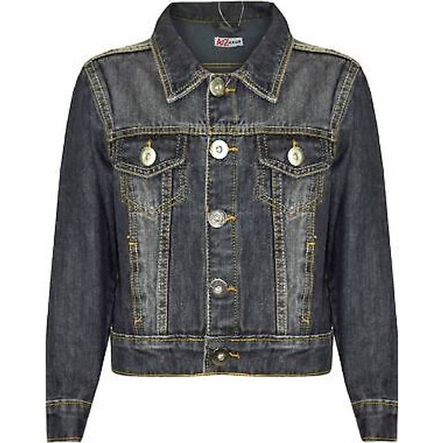 Kids boys denim black designer jackets jeans jacket fashion coat age 3-13 yr