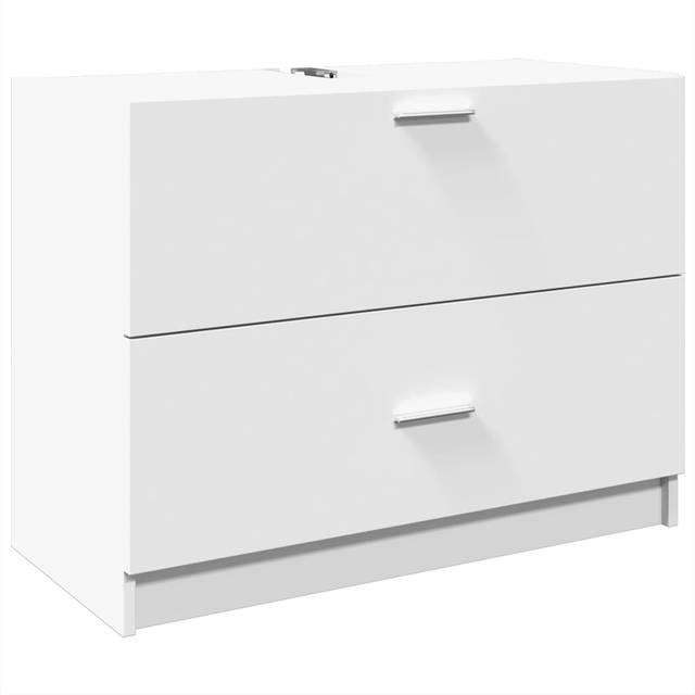 vidaXL Sink Cabinet White 78x37x59 cm Engineered Wood