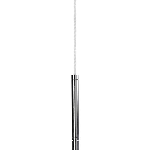 Croydex slim modern bathroom light pull cord handle, pencil chrome, 1m long