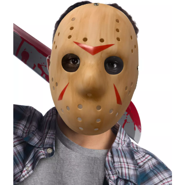 Friday the 13th Jason Voorhees Maske Holzoptik