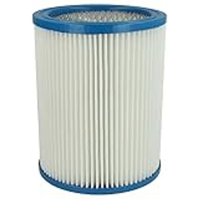 Vhbw - Replacement Filter compatible with Fein Dustex 25, 40 Wet and Dry Vacuum Cleaner - Cartridge Filter, paper / plastic White