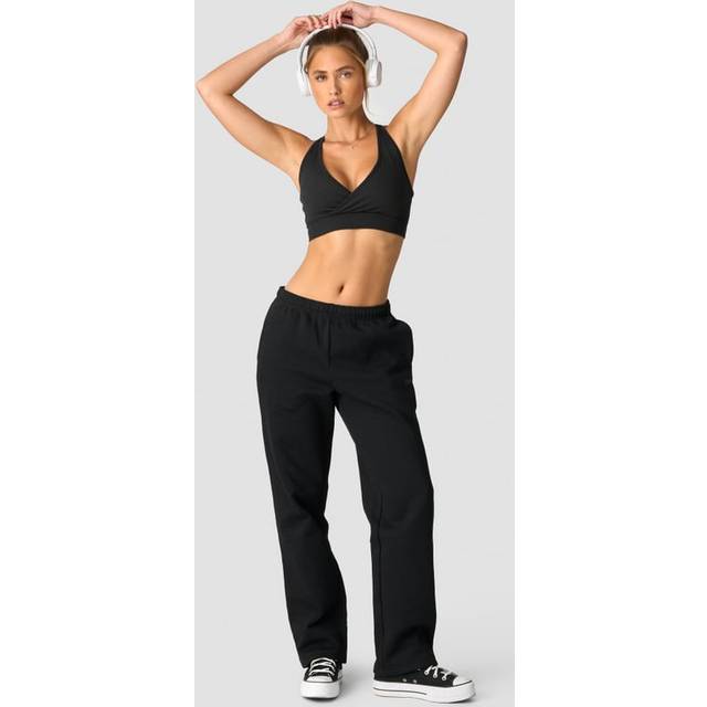Everyday Straight W mjukisbyxor, Black, Dam, XS
