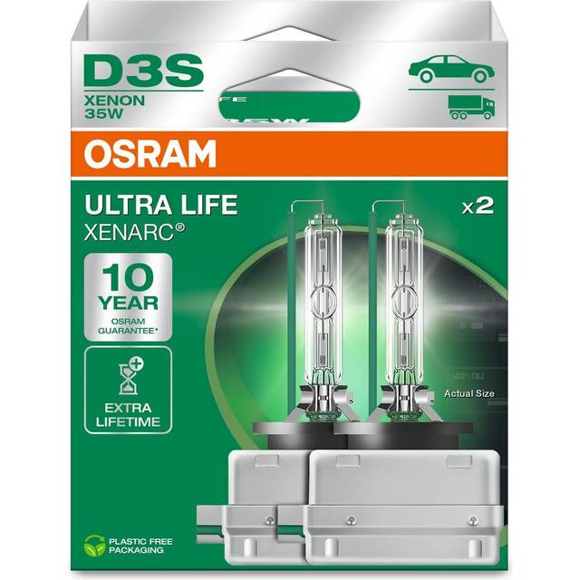 OSRAM XENARC ULTRA LIFE, D3S, xenonstrålkastare, Hängande hopfällbar låda (2 lampor)