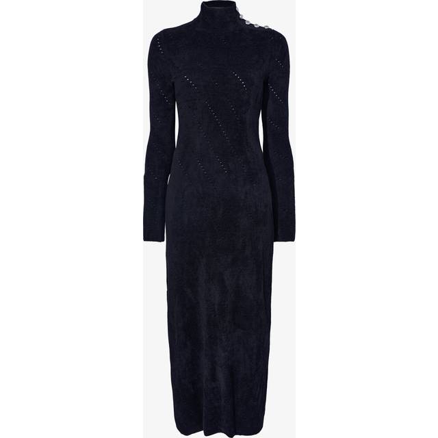 Jude Chenille Turtleneck Maxi Dress - BLACK - X-Small