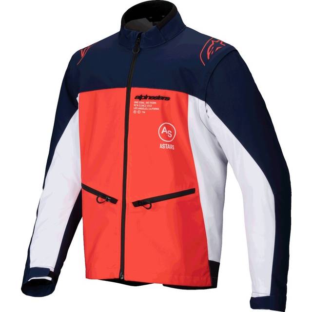 Alpinestars Lite-Dura Softshell Endurojacka Marinblå-Hot Orange-Vit S