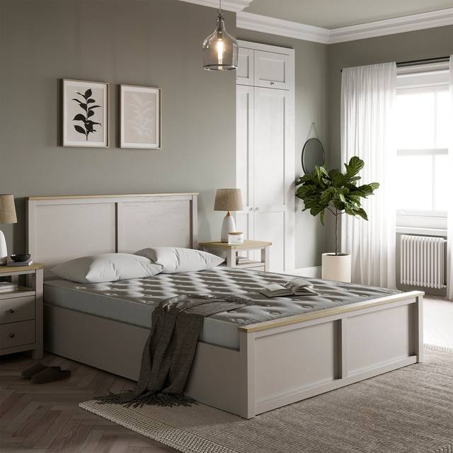 Hudson Ottoman Bed Frame - Stone