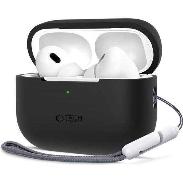 Tech-Protect Apple Airpods Pro 1/2 Skal Silikon - Svart