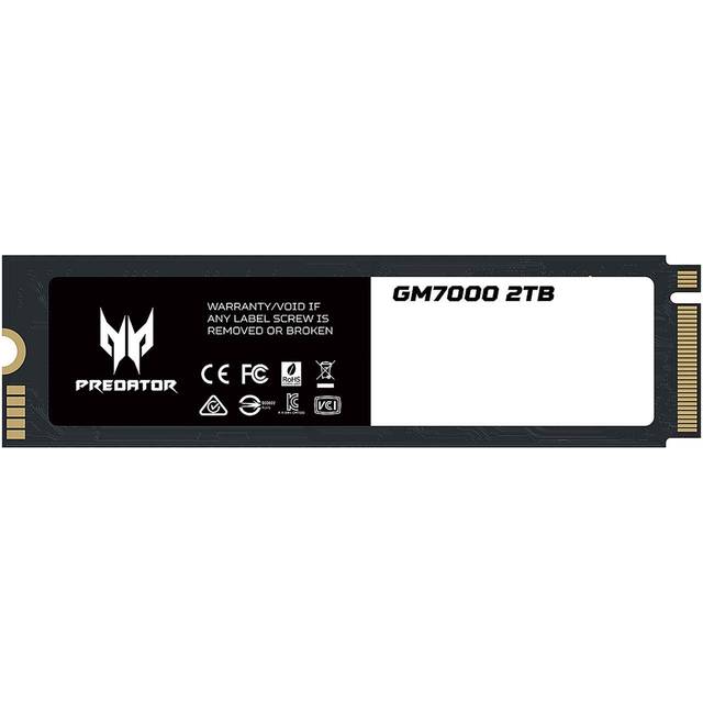 acer Predator GM7000 2TB M.2 SSD 2280 NVMe Gen4 Internal Gaming SSD  Compatible with PS5 Up to 7400MB/s - BL.9BWWR.106
