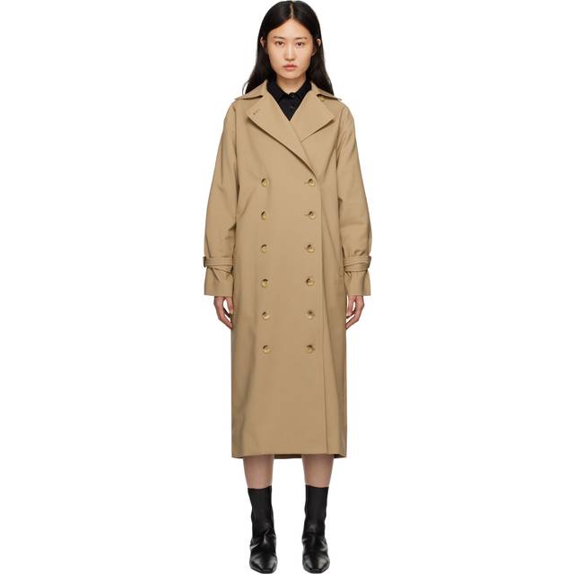 TOTEME Khaki Signature Trench Coat - 849 KHAKI - DK 42